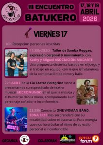 Programación Kontrapulso 2026. Viernes